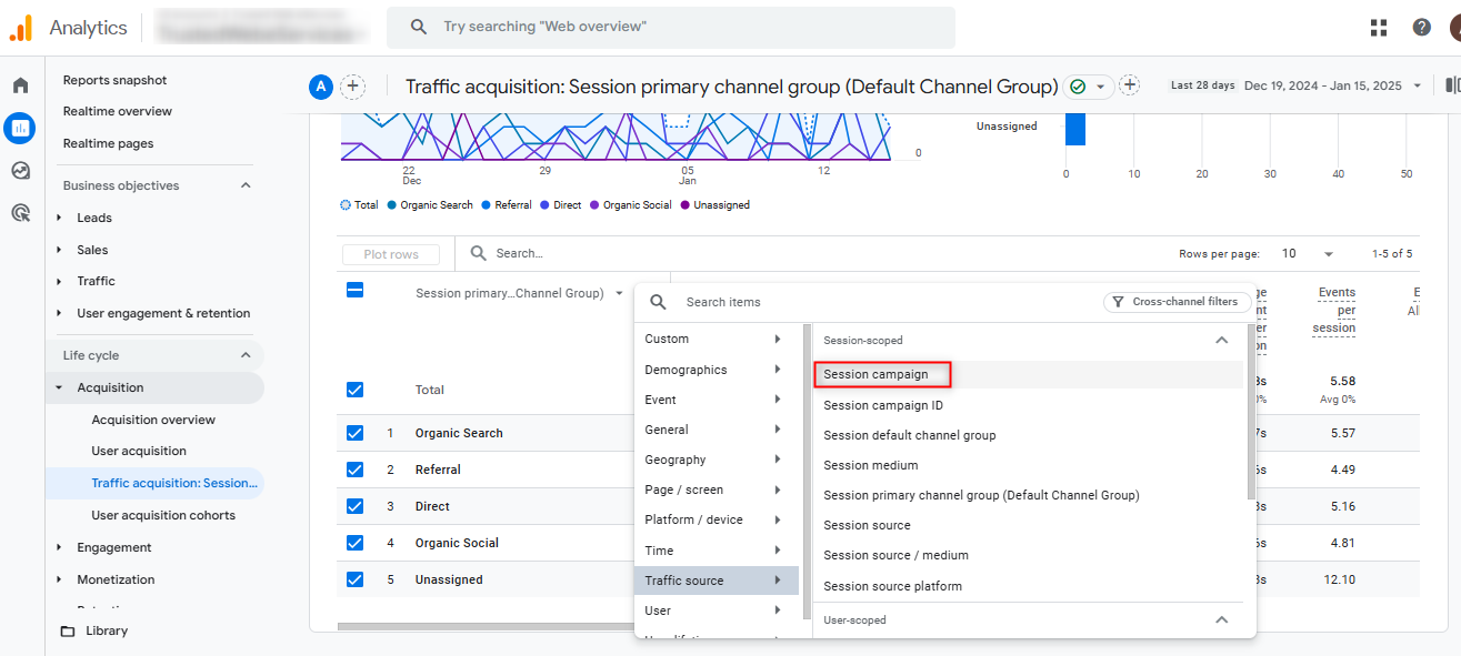 add a secondary dimension for utm campaign details add a secondary dimension for utm campaign details