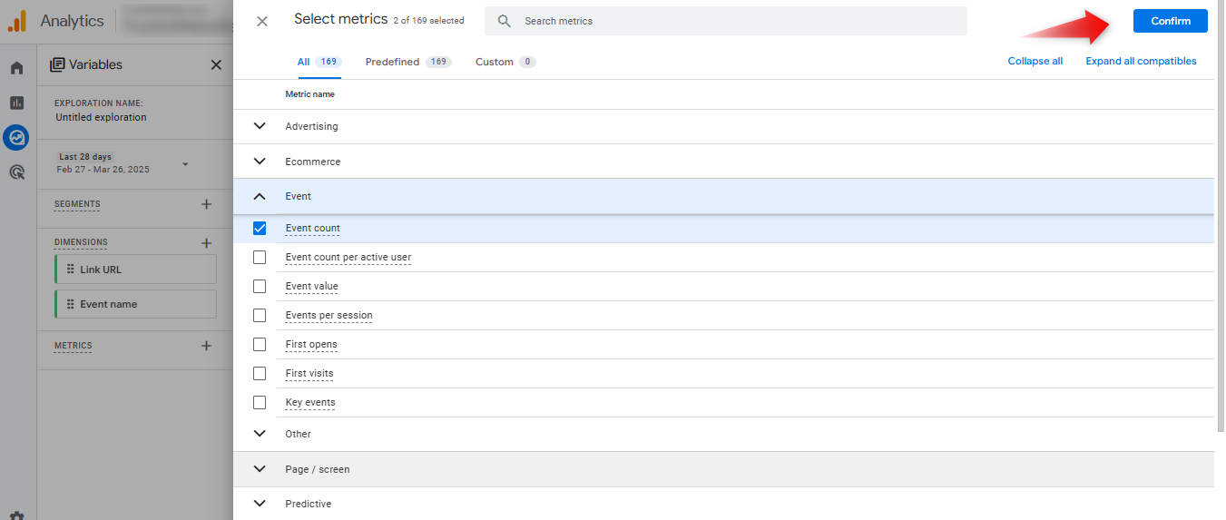 add relevant metrics add relevant metrics