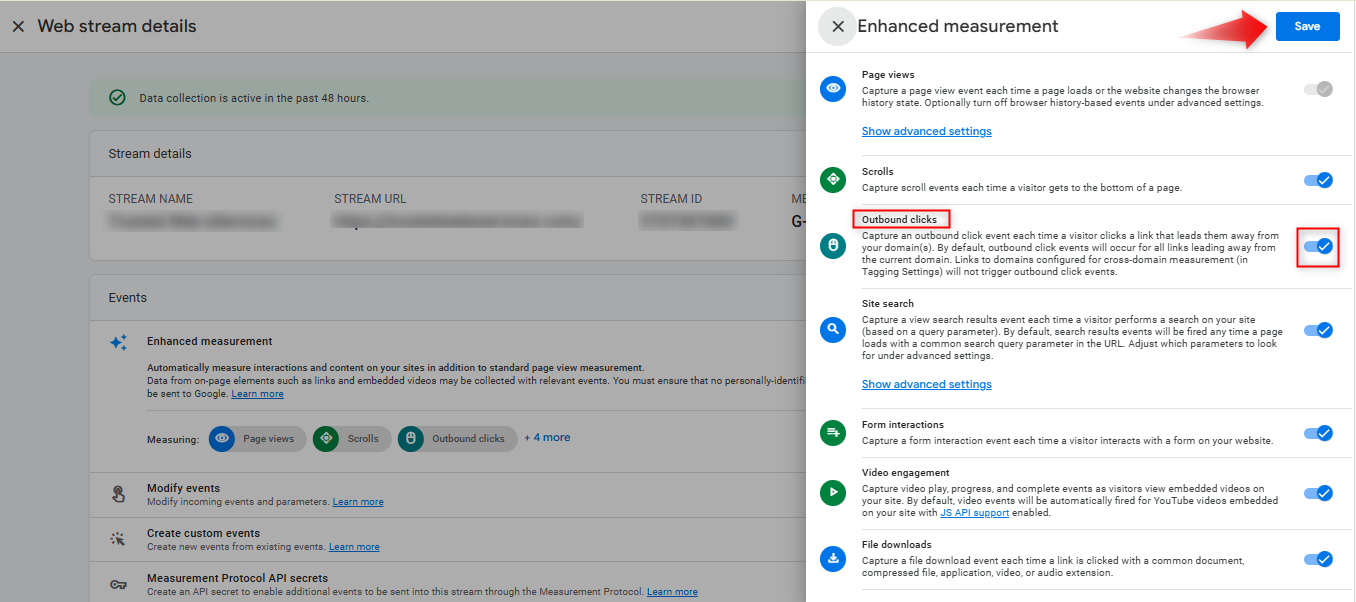 enable enhanced measurement enable enhanced measurement
