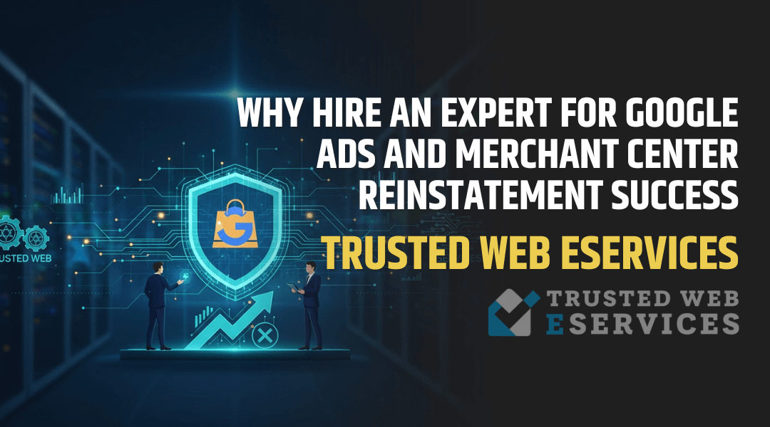 Trusted Web Eservices: Why Hire an Expert for Google Ads and Merchant Center Reinstatement Success
