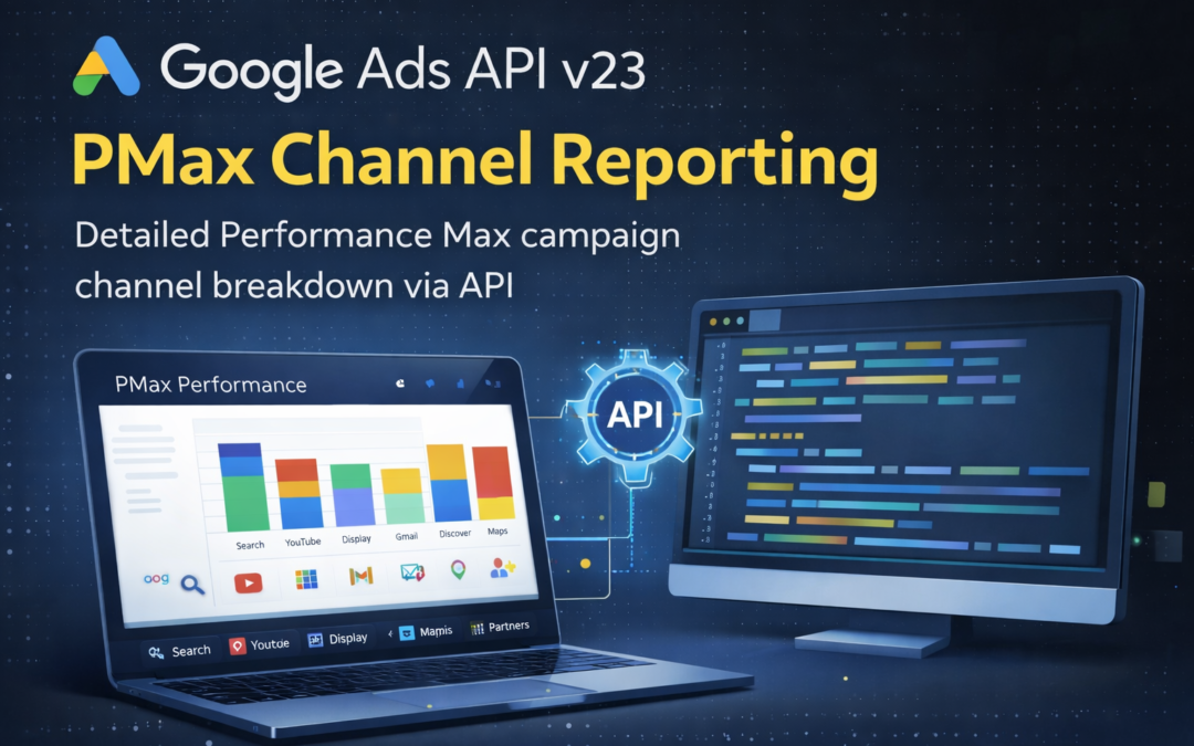 Google PMax channel reporting via API v23 — Jan 2026