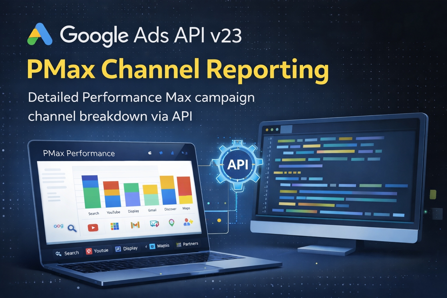 Google PMax channel reporting via API v23